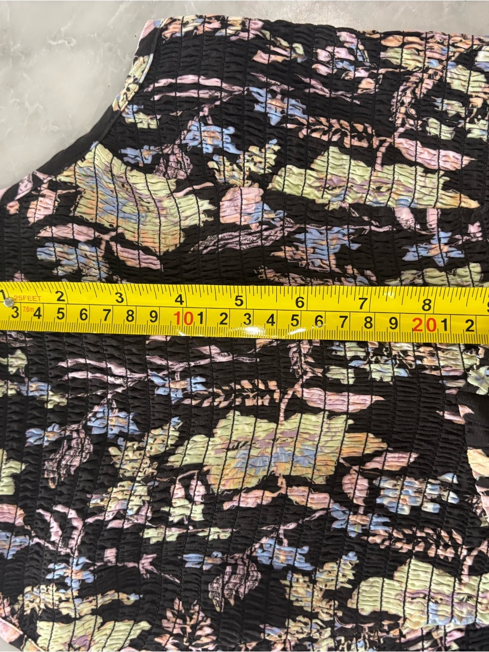Free People Black Maxi Dress with Pastel Floral Pattern - Picture 9 of 9